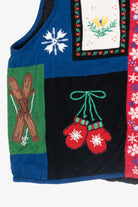 Quilted Icons Vintage Ugly Christmas Vest (1990s)