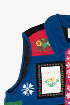 Quilted Icons Vintage Ugly Christmas Vest (1990s)