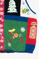 Quilted Icons Vintage Ugly Christmas Vest (1990s)