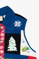 Quilted Icons Vintage Ugly Christmas Vest (1990s)