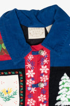 Quilted Icons Vintage Ugly Christmas Vest (1990s)