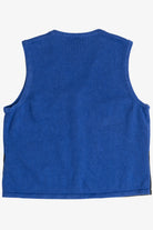 Vintage Blue Nativity Scene Ugly Christmas Sweater Vest (1990s)