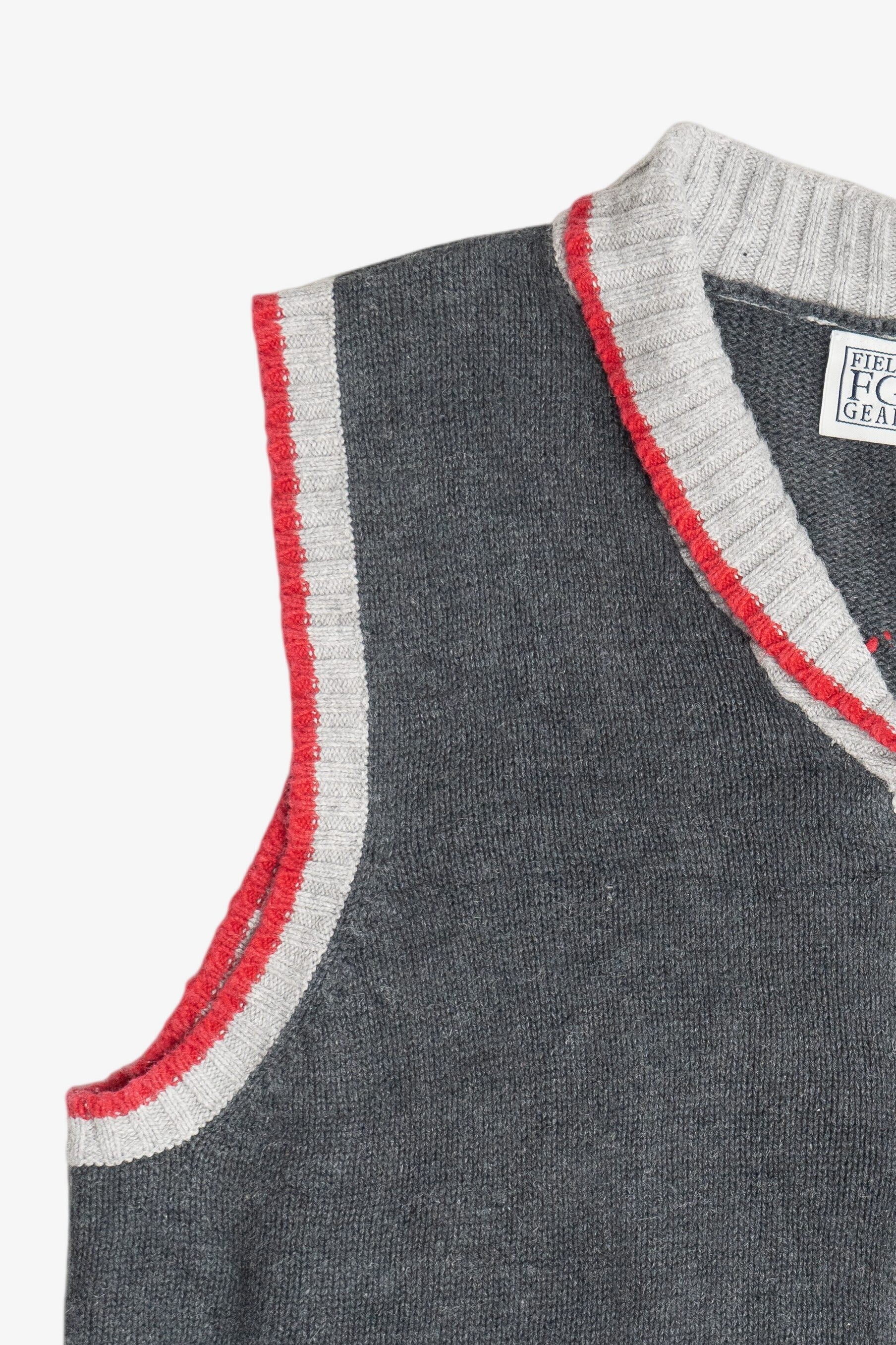 Vintage Ice Skating & Skiing Ugly Christmas Sweater Vest (2000s)
