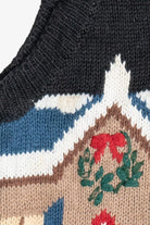 Vintage Scenic Holiday Town Ugly Christmas Sweater Vest (1990s)