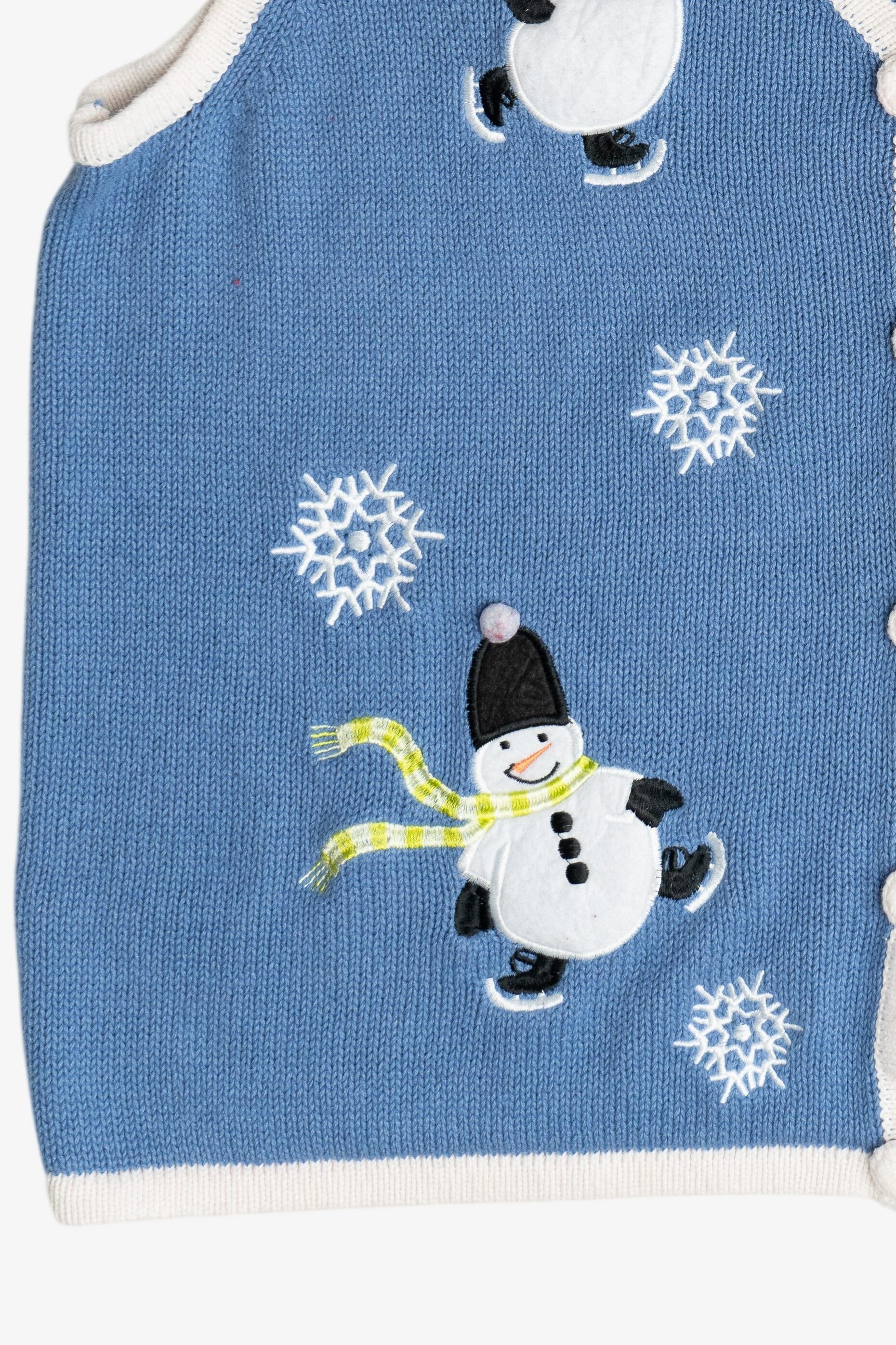 Vintage Holiday Editions Snowmen Ugly Christmas Sweater Vest (2000s)