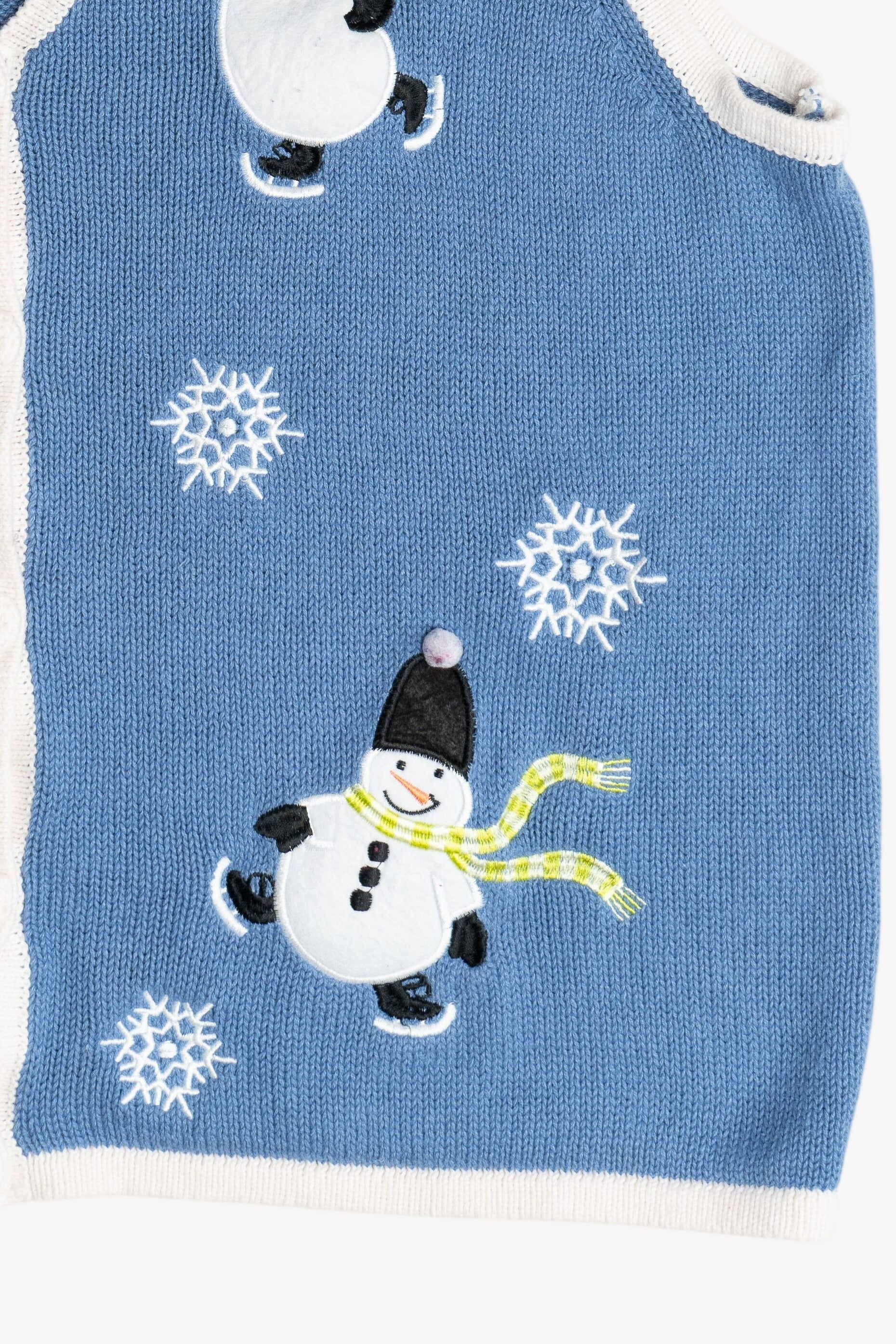 Vintage Holiday Editions Snowmen Ugly Christmas Sweater Vest (2000s)