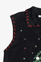 Vintage Christmas Tree With Presents Ugly Christmas Sweater Vest (2000s)