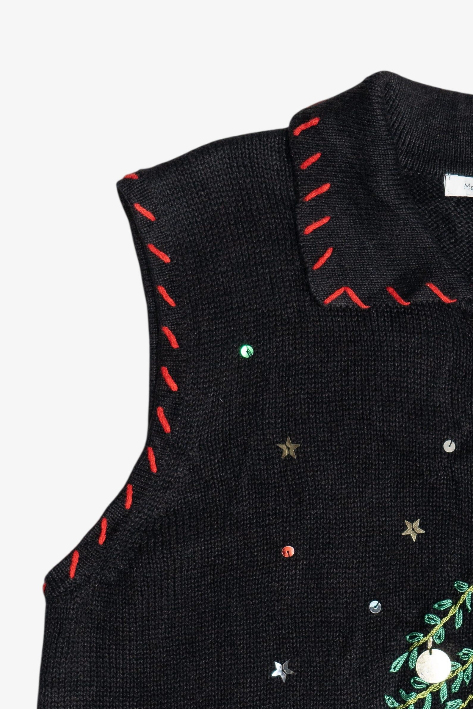 Vintage Christmas Tree With Presents Ugly Christmas Sweater Vest (2000s)