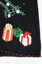 Vintage Christmas Tree With Presents Ugly Christmas Sweater Vest (2000s)
