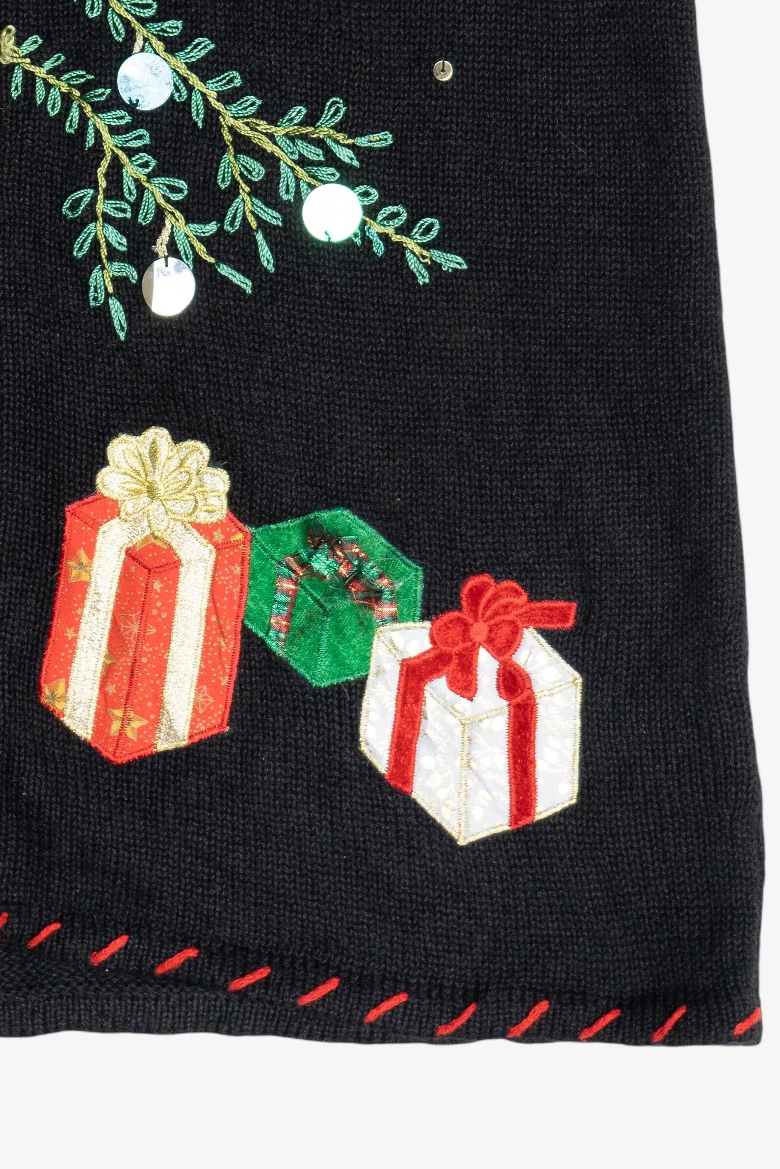 Vintage Christmas Tree With Presents Ugly Christmas Sweater Vest (2000s)