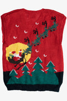 Vintage C. Christie's Hand Knit Ugly Christmas Sweater Vest (1980s)