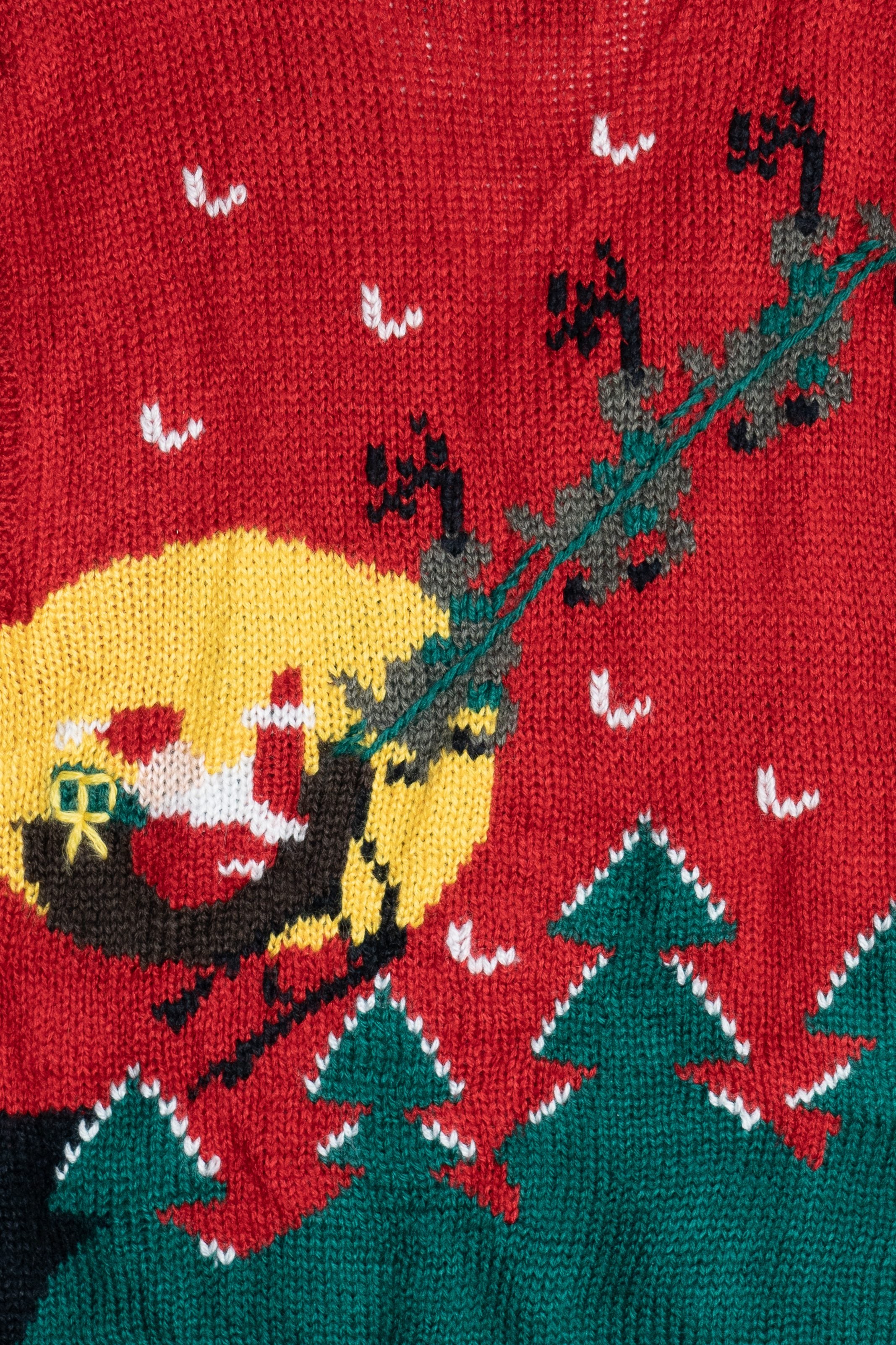 Vintage C. Christie's Hand Knit Ugly Christmas Sweater Vest (1980s)