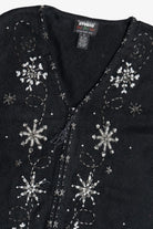 Vintage Snowflakes Ugly Christmas Sweater Vest (1990s)