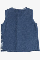 Vintage Snowflakes With Mitten Pockets Ugly Christmas Sweater Vest (2000s)