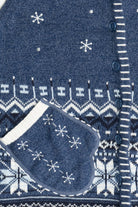 Vintage Snowflakes With Mitten Pockets Ugly Christmas Sweater Vest (2000s)