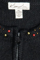Vintage Poinsettias Ugly Christmas Sweater Vest (1990s)
