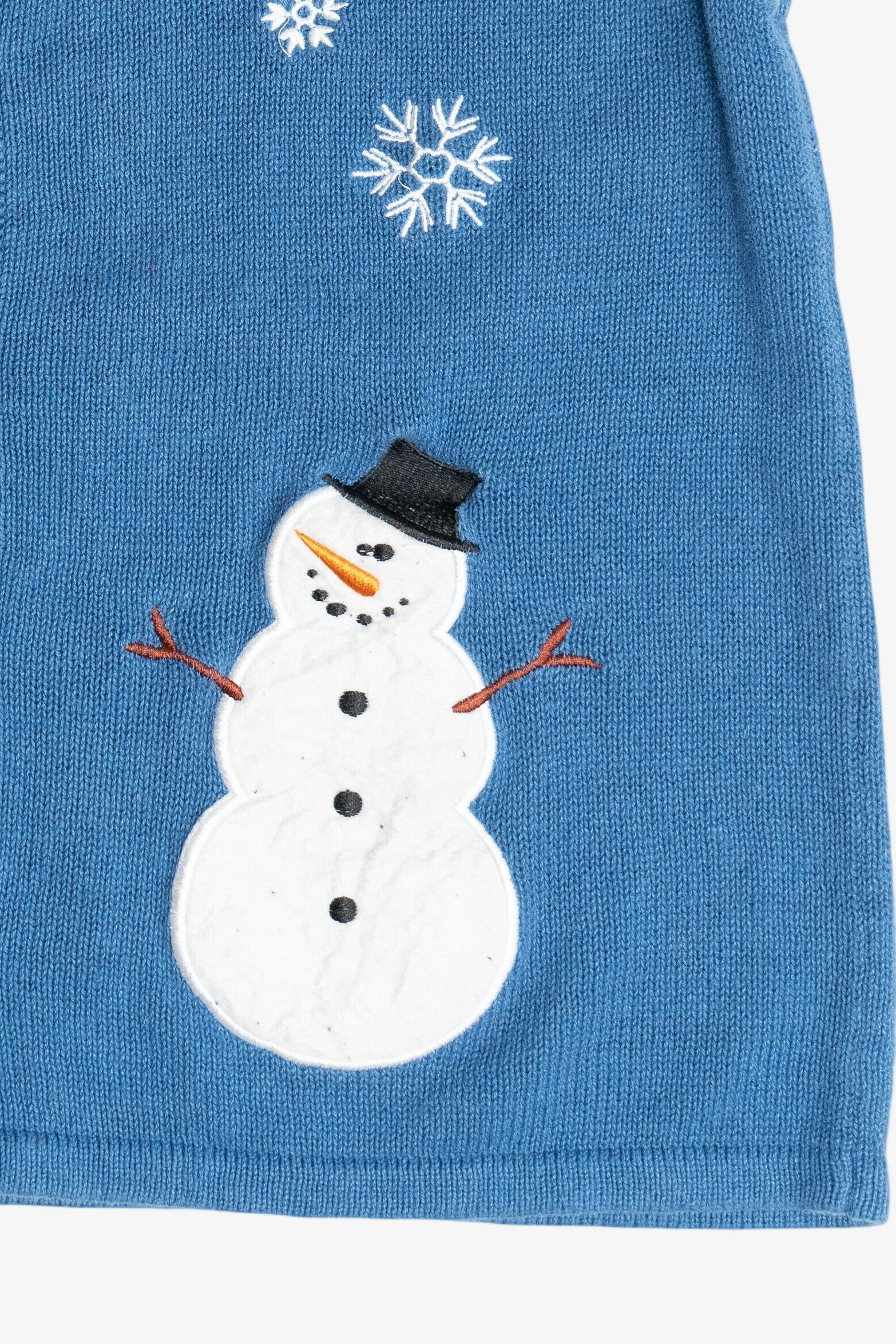 Vintage Snowman Holiday Faire Ugly Christmas Vest (2000s)