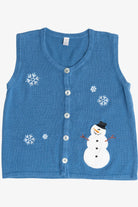 Vintage Snowman Holiday Faire Ugly Christmas Vest (2000s)