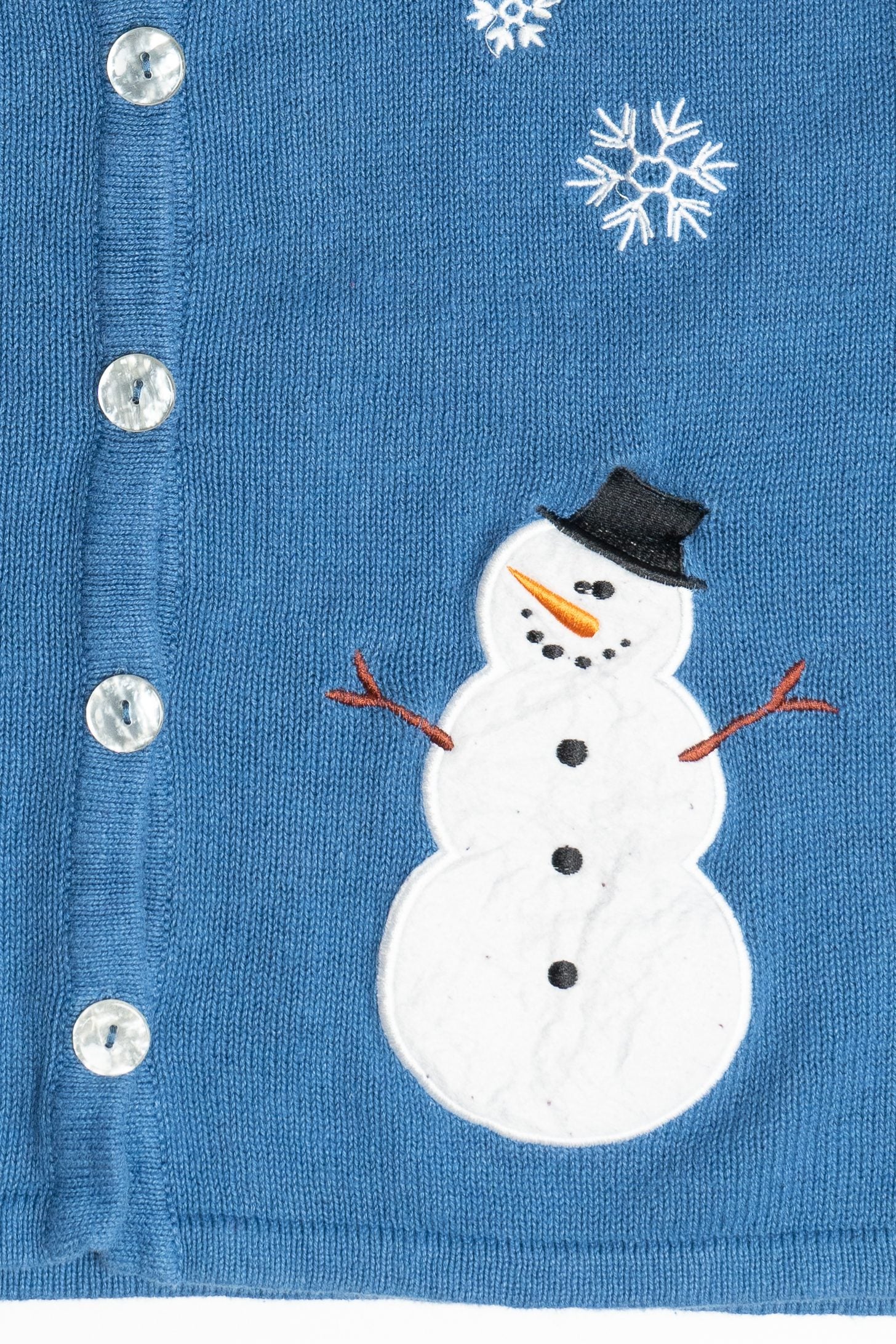 Vintage Snowman Holiday Faire Ugly Christmas Vest (2000s)