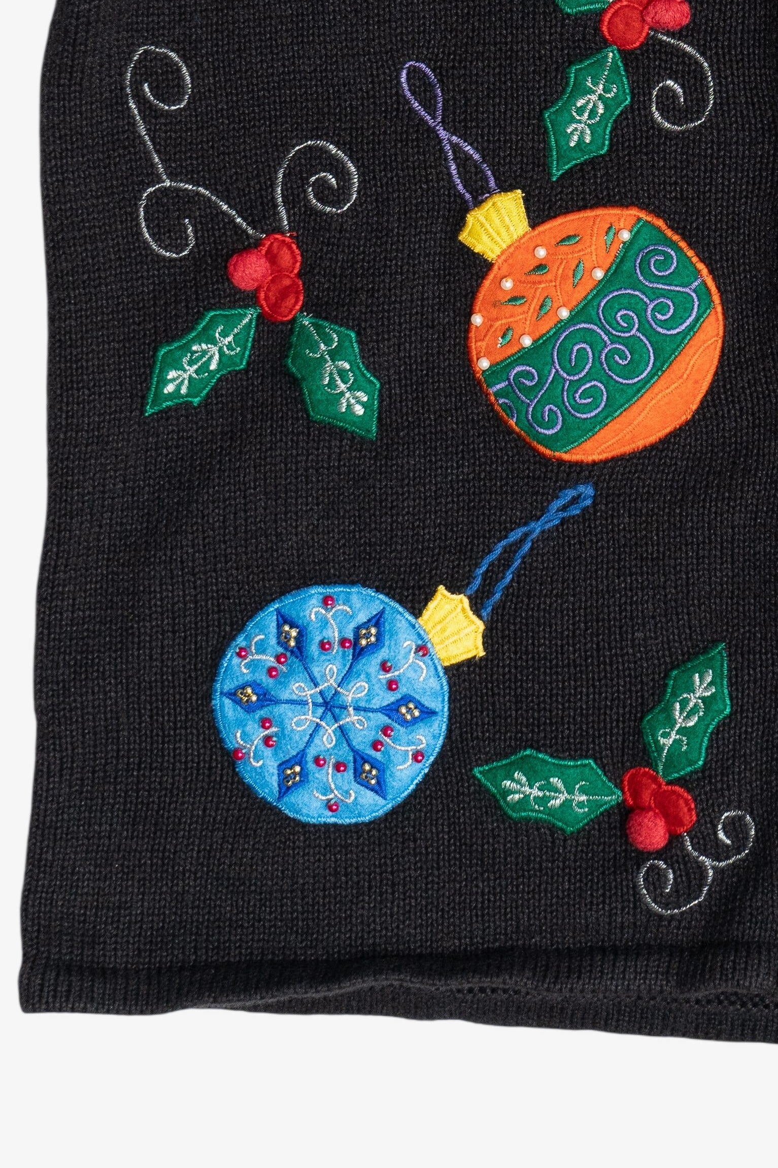 Vintage Bobbie Brooks Ornaments Ugly Christmas Vest (1990s)