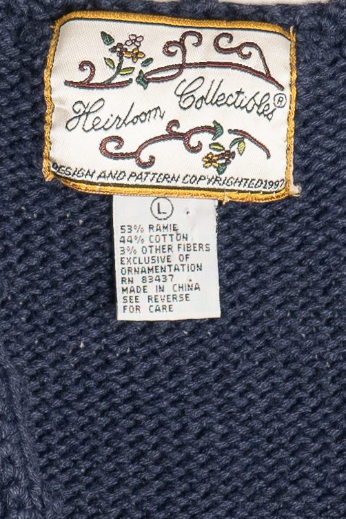 Vintage Cat Playing With Ornament Ugly Christmas Vest (1990s)