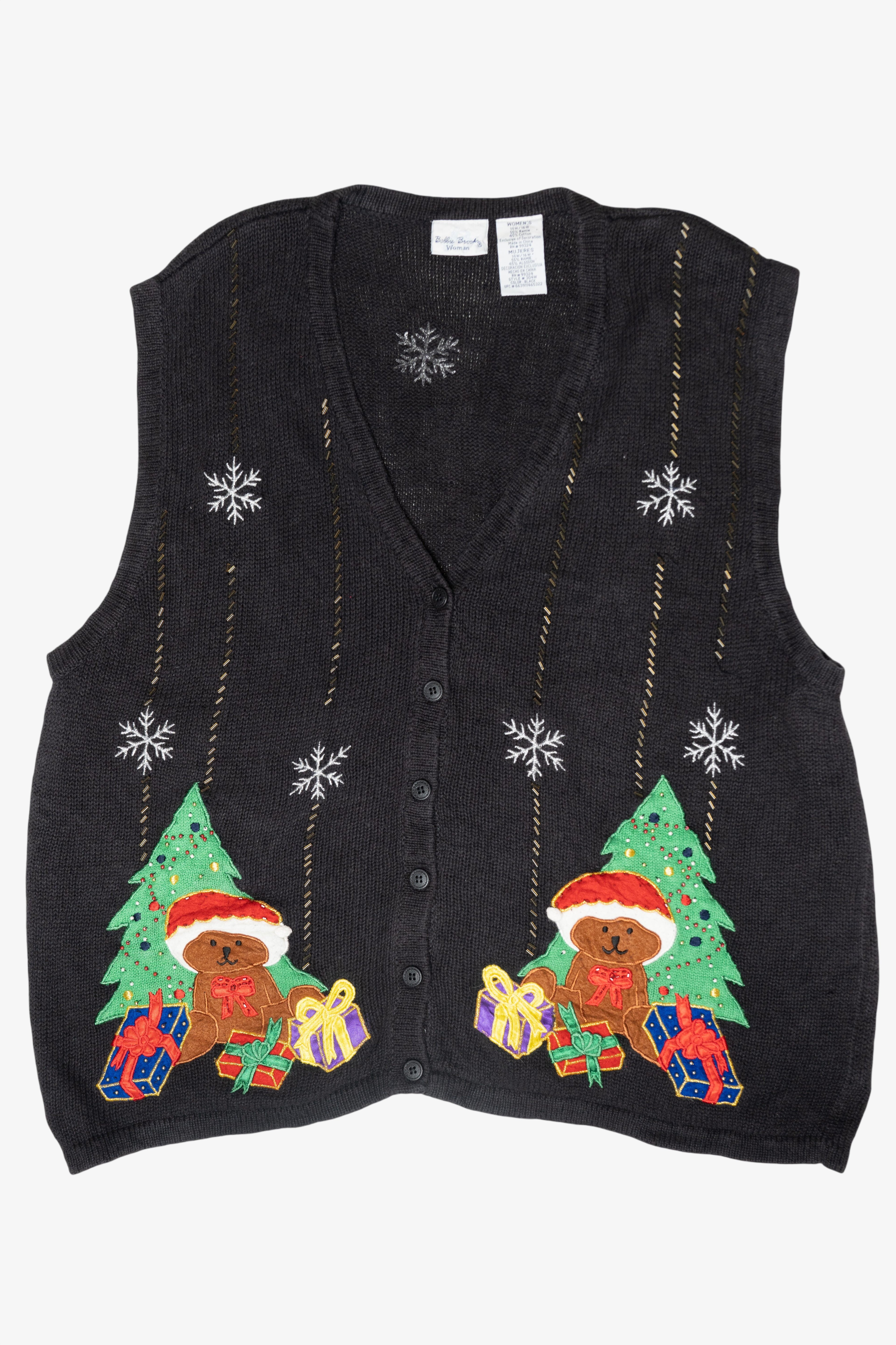 Bears Vintage Ugly Christmas Vest (1990s)