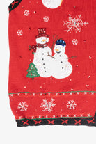 Snowmen Friends Vintage Ugly Christmas Vest (1990s)
