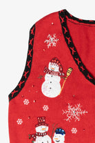 Snowmen Friends Vintage Ugly Christmas Vest (1990s)