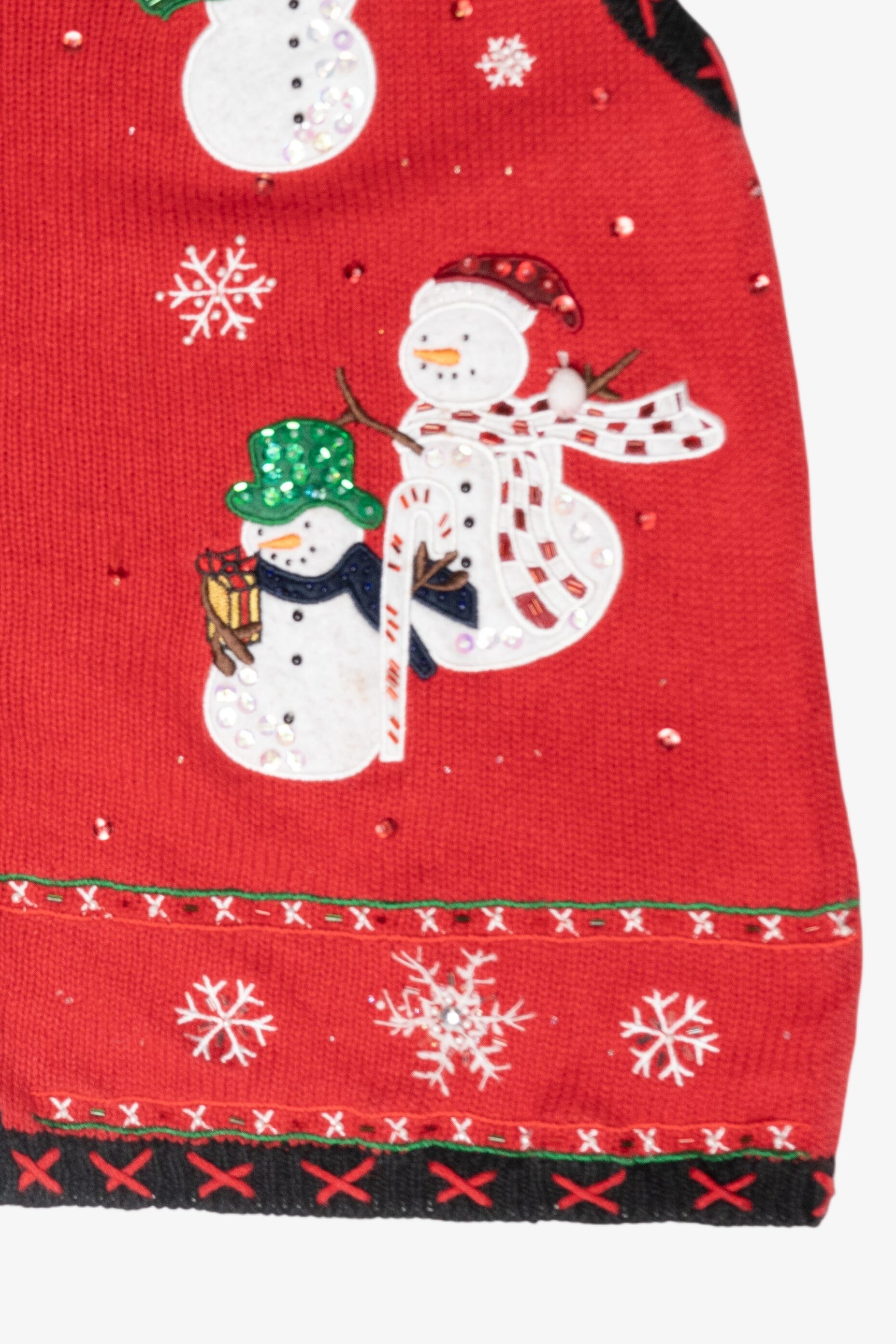 Snowmen Friends Vintage Ugly Christmas Vest (1990s)