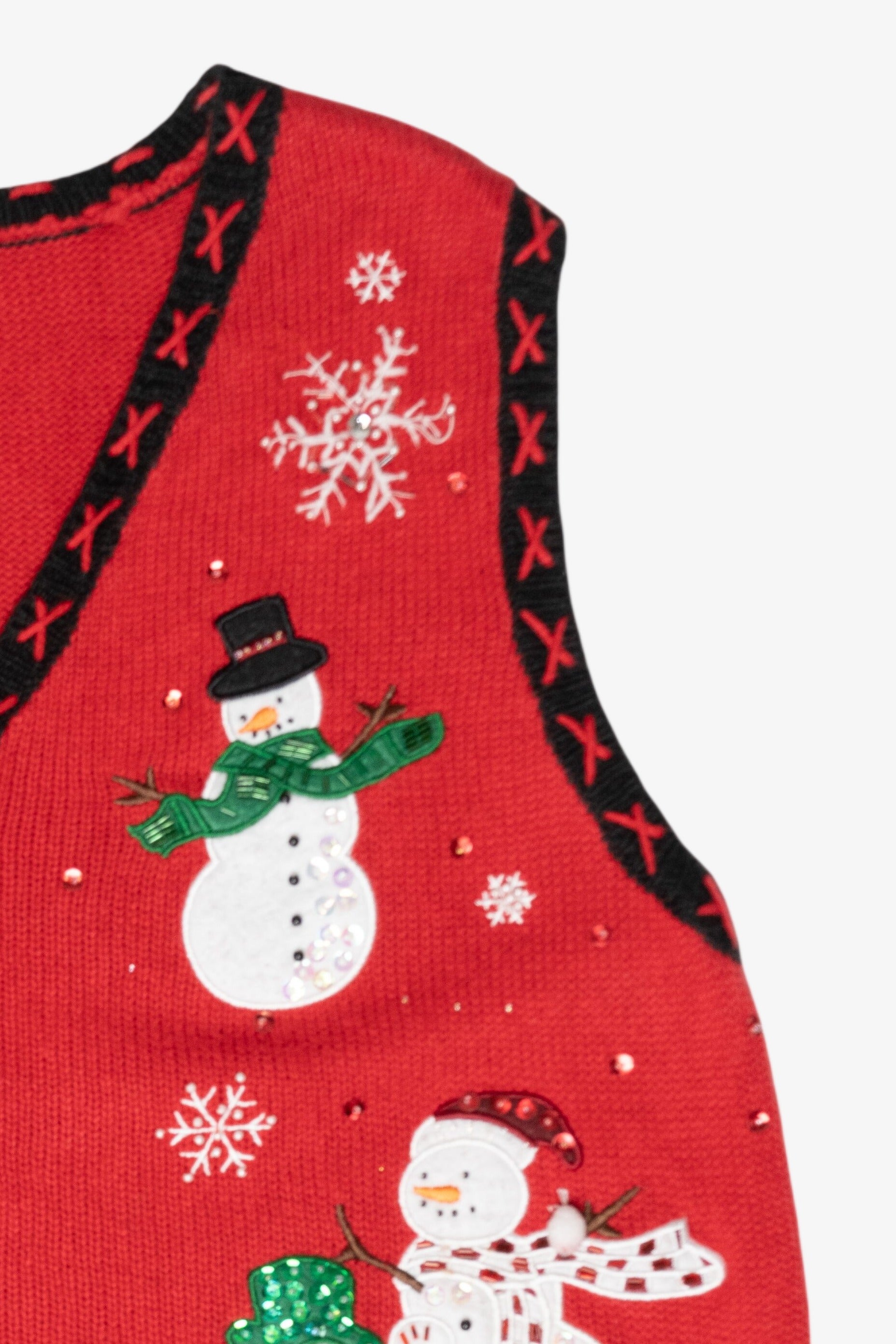 Snowmen Friends Vintage Ugly Christmas Vest (1990s)