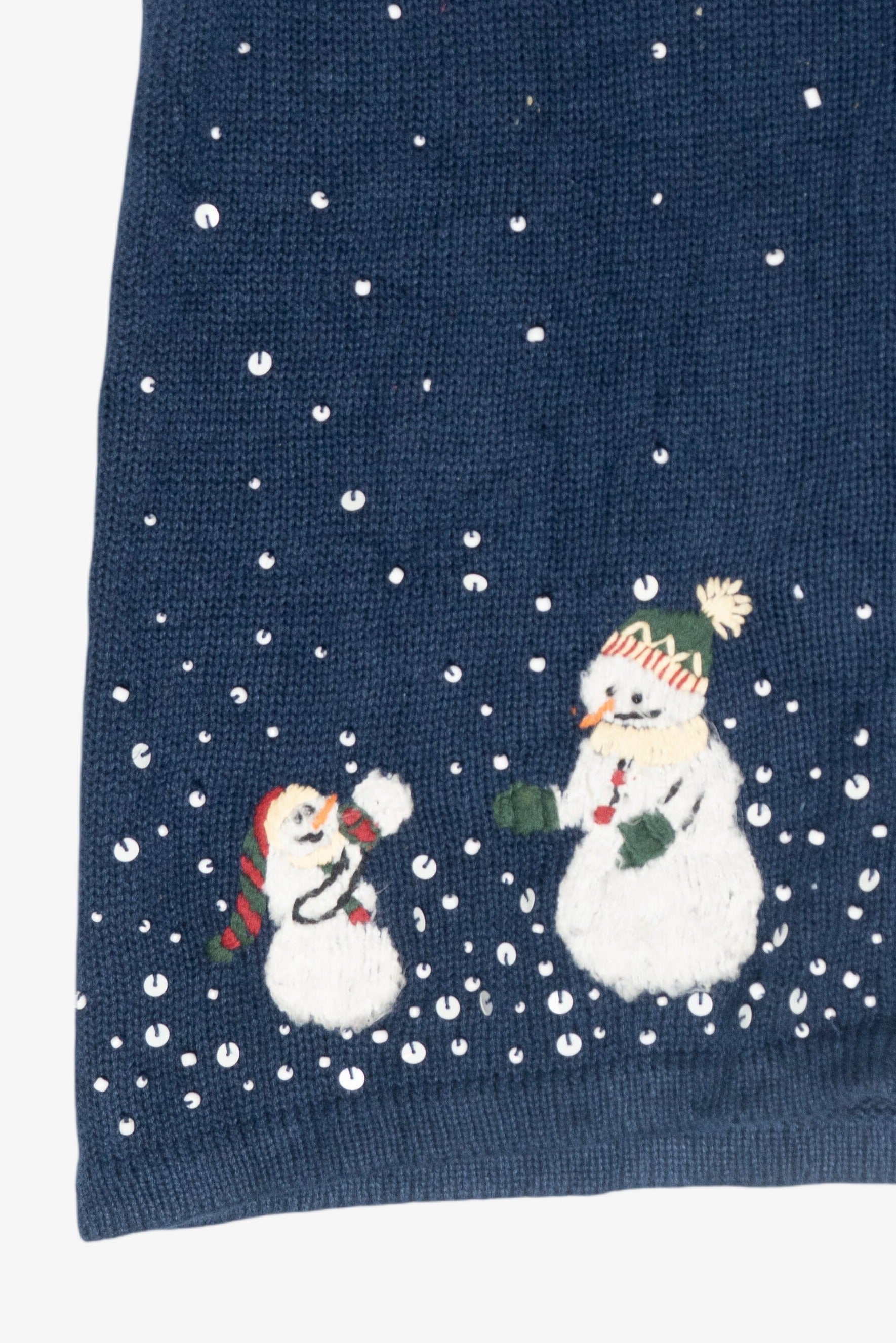 Snowy Night Vintage Ugly Christmas Vest (2000s)