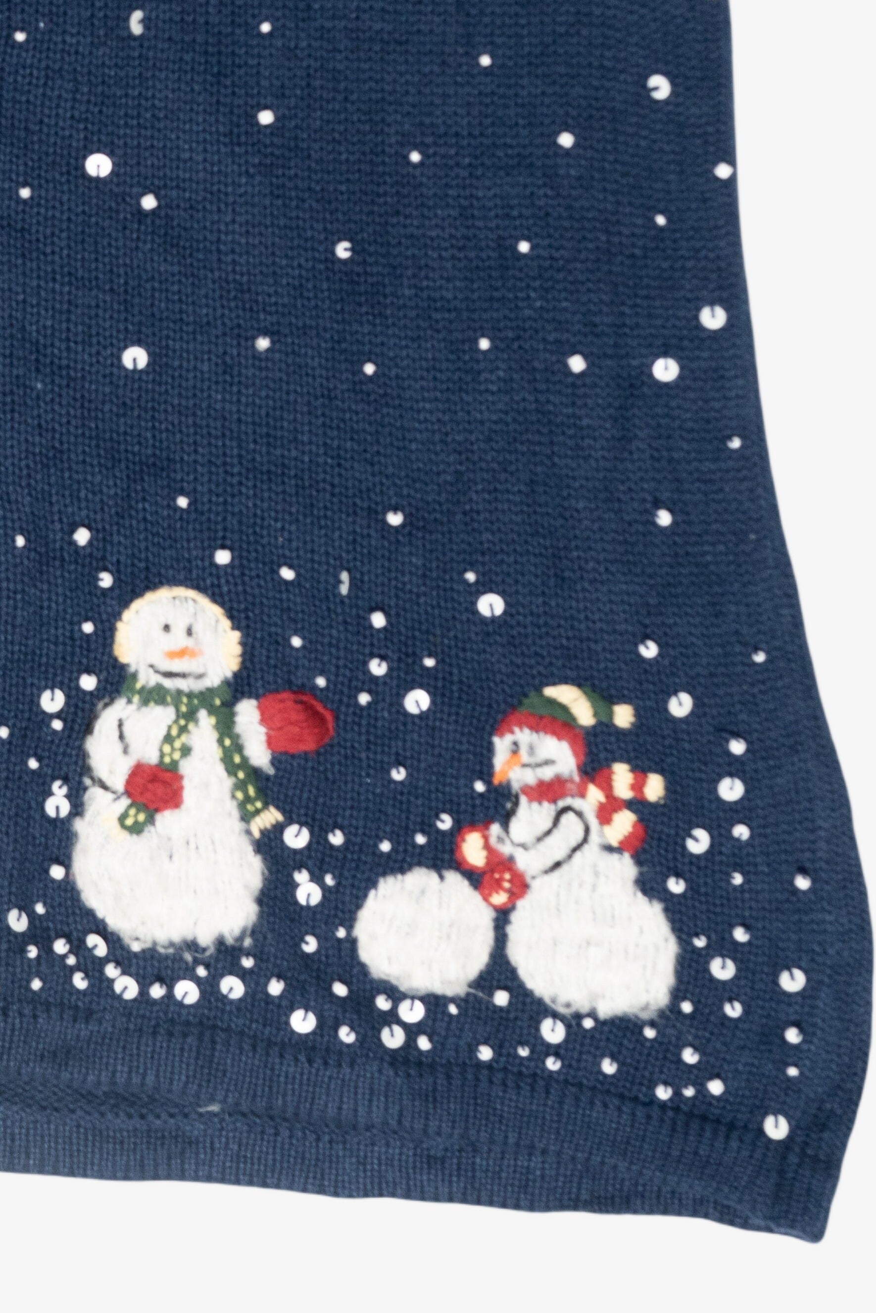 Snowy Night Vintage Ugly Christmas Vest (2000s)