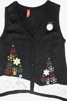 Snowflake Trees Vintage Ugly Christmas Vest (2000s)
