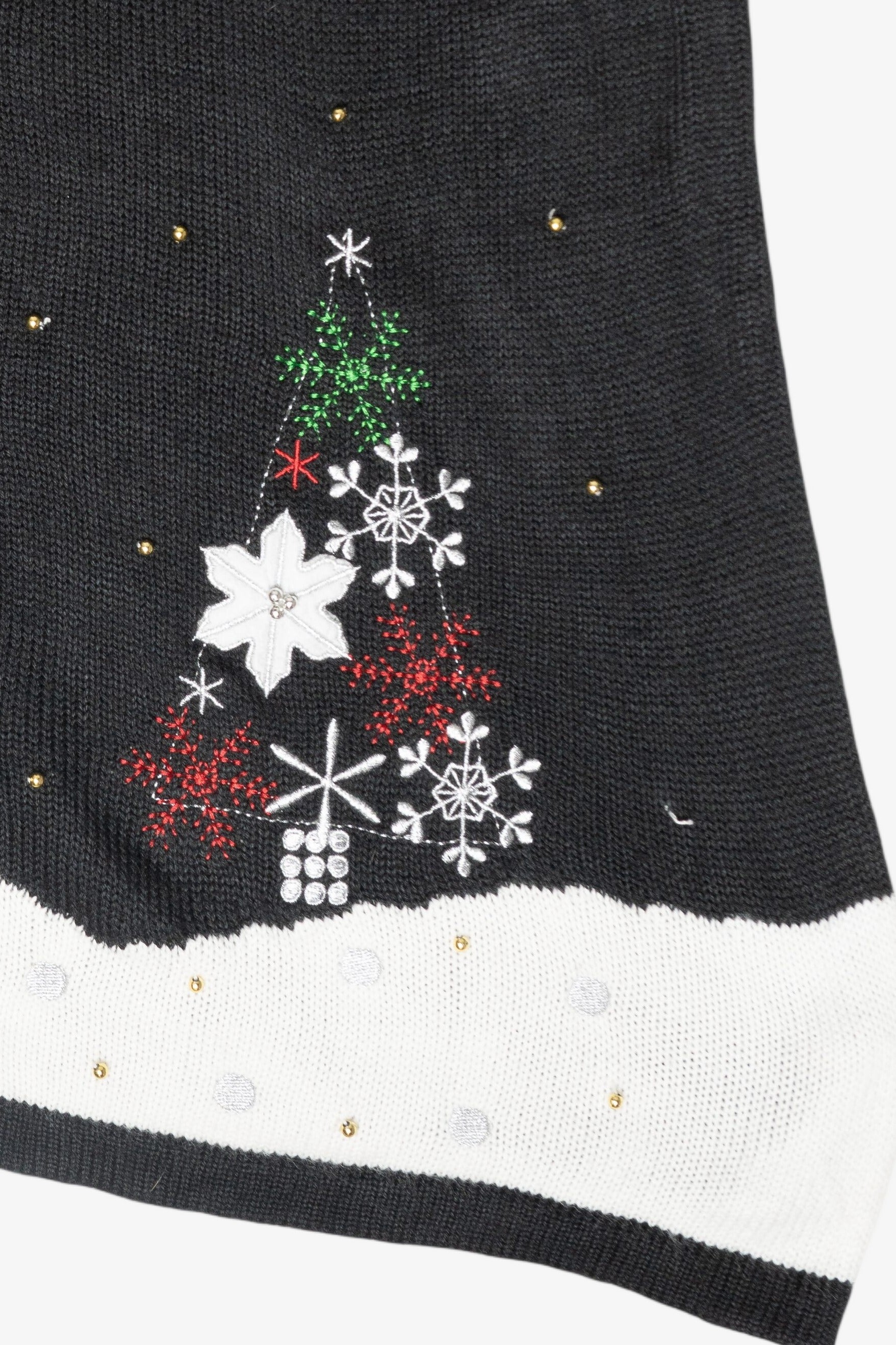 Snowflake Trees Vintage Ugly Christmas Vest (2000s)