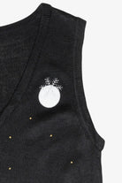Snowflake Trees Vintage Ugly Christmas Vest (2000s)