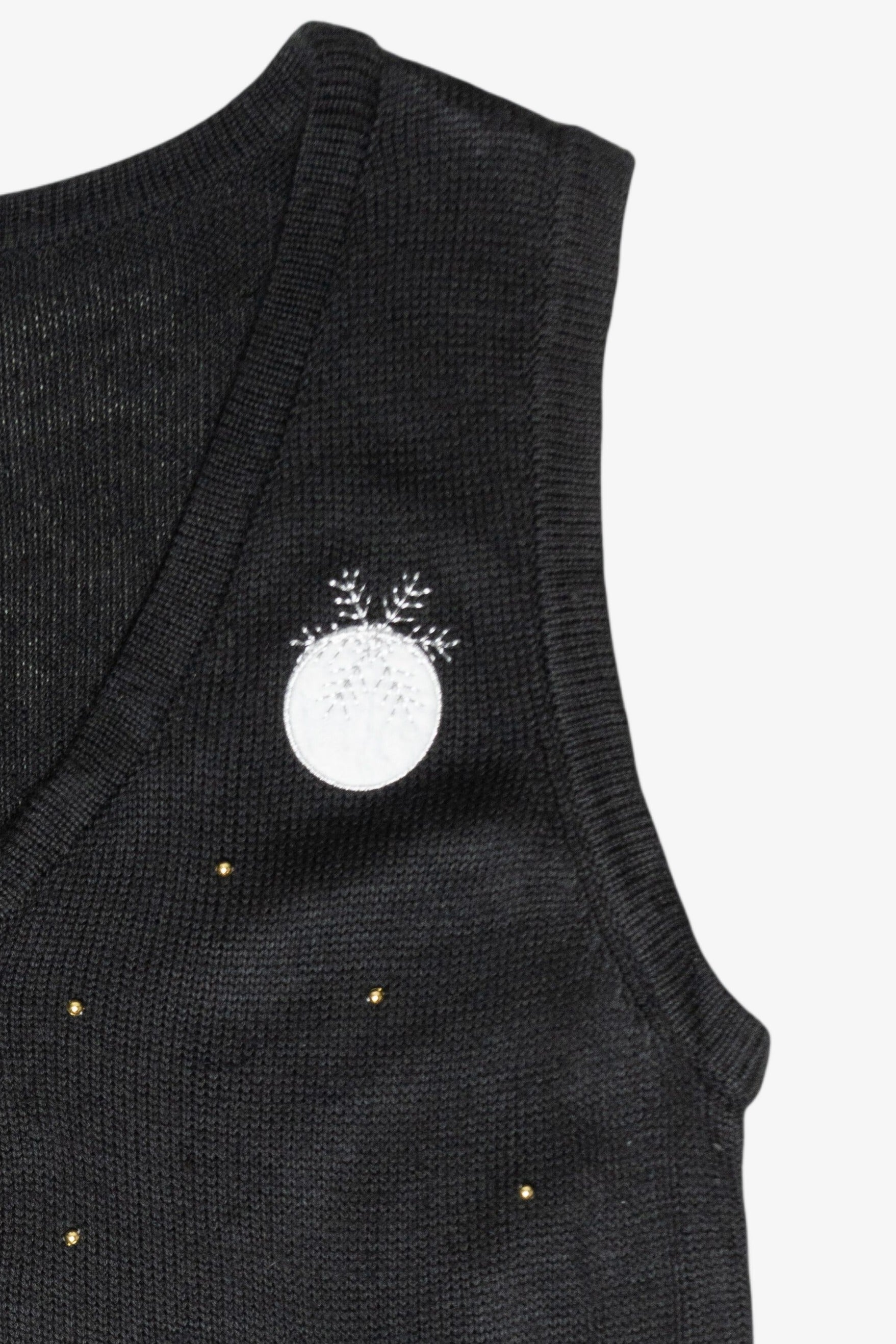 Snowflake Trees Vintage Ugly Christmas Vest (2000s)