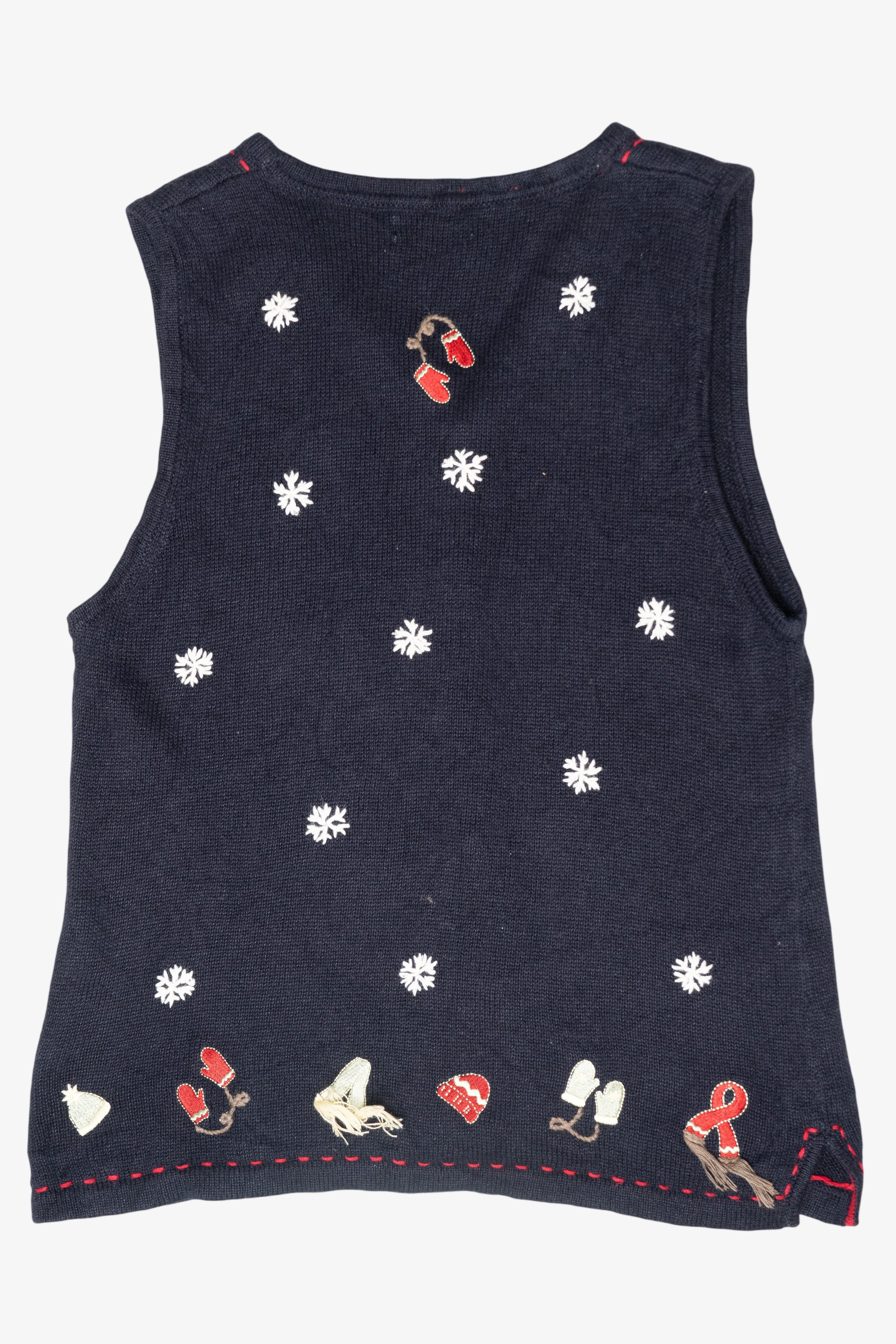 Mittens & Scarves Vintage Ugly Christmas Sweater Vest (2000s)