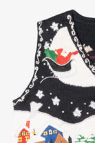 Sleigh Ride Vintage Ugly Christmas Sweater Vest (2000s)