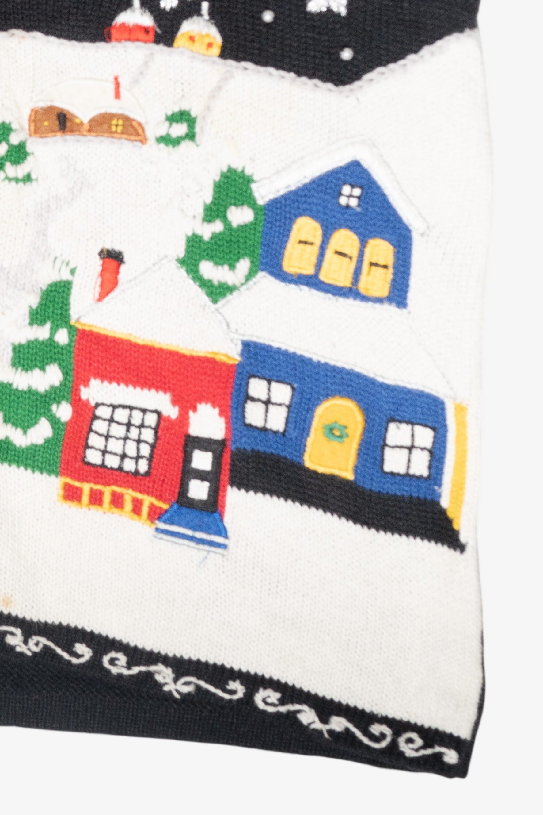 Sleigh Ride Vintage Ugly Christmas Sweater Vest (2000s)