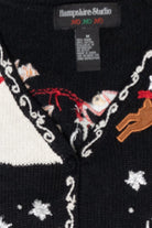 Sleigh Ride Vintage Ugly Christmas Sweater Vest (2000s)