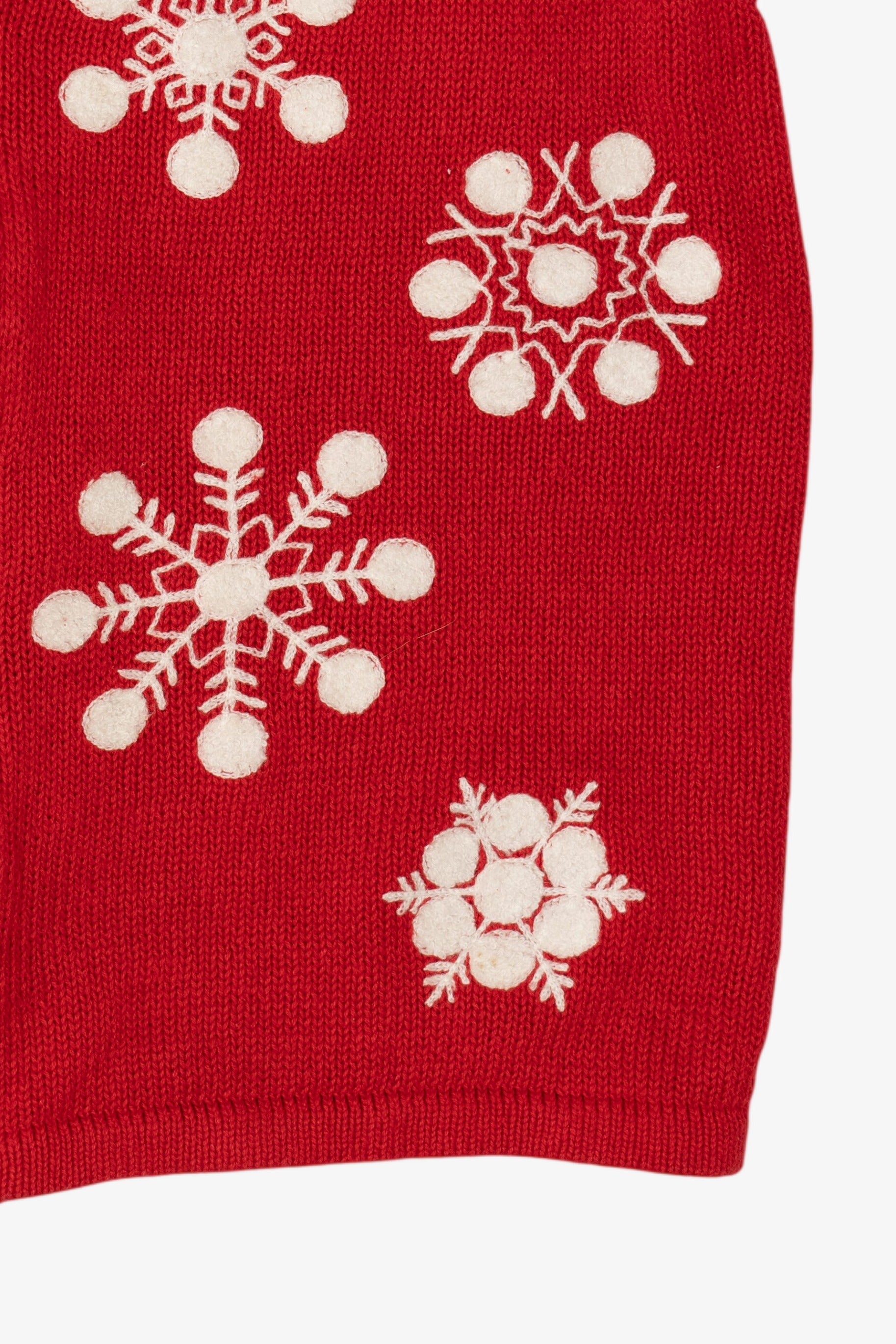 Vintage Red Basic Editions Snowflakes Ugly Christmas Vest (2000s)