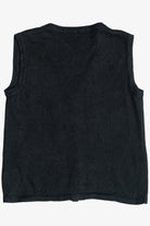 Vintage Black Ugly Christmas Sweater Vest (2000s)