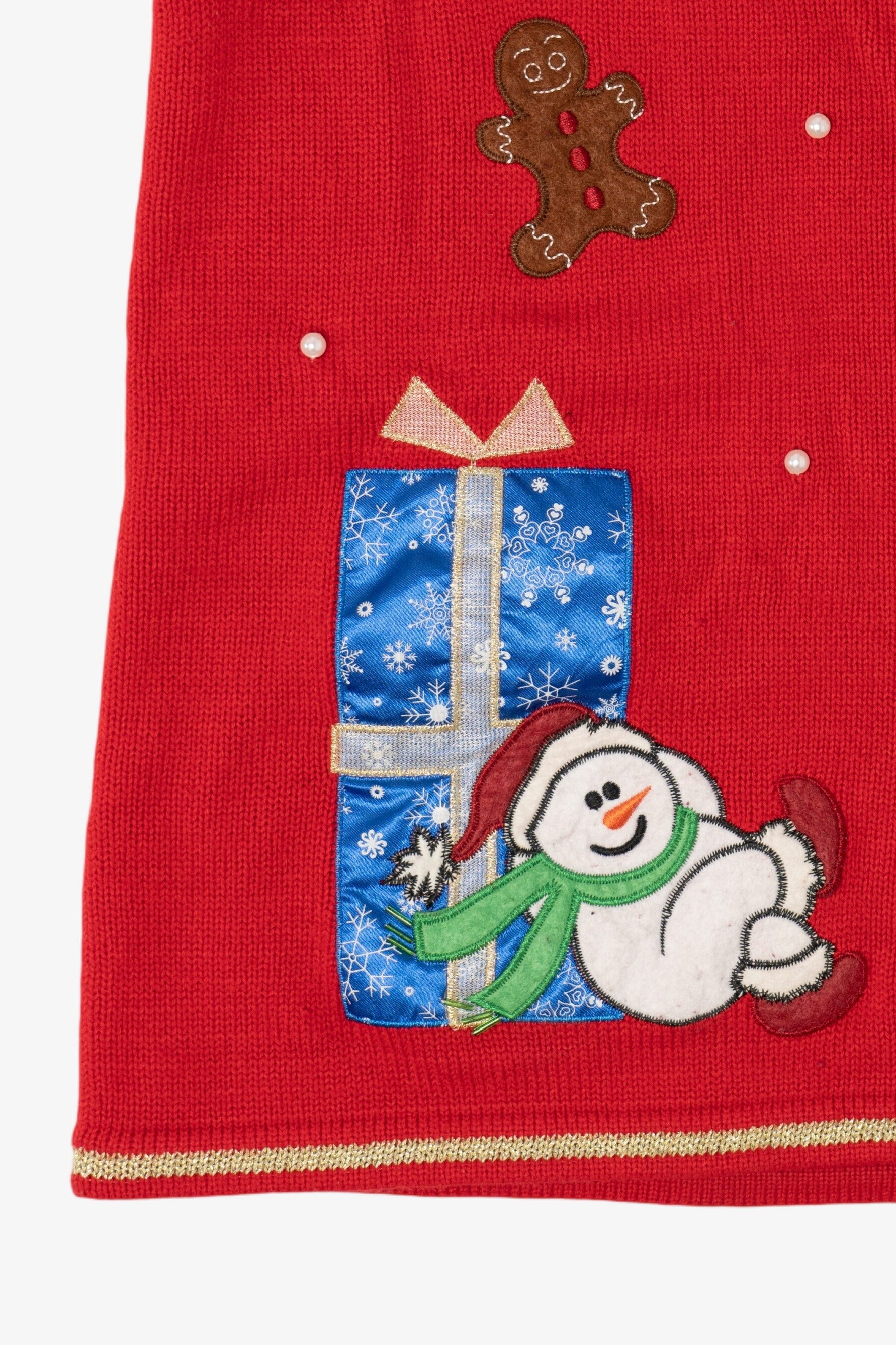 Vintage Red Ugly Christmas Vest (2000s)