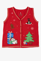 Vintage Red Ugly Christmas Vest (2000s)