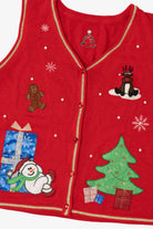 Vintage Red Ugly Christmas Vest (2000s)