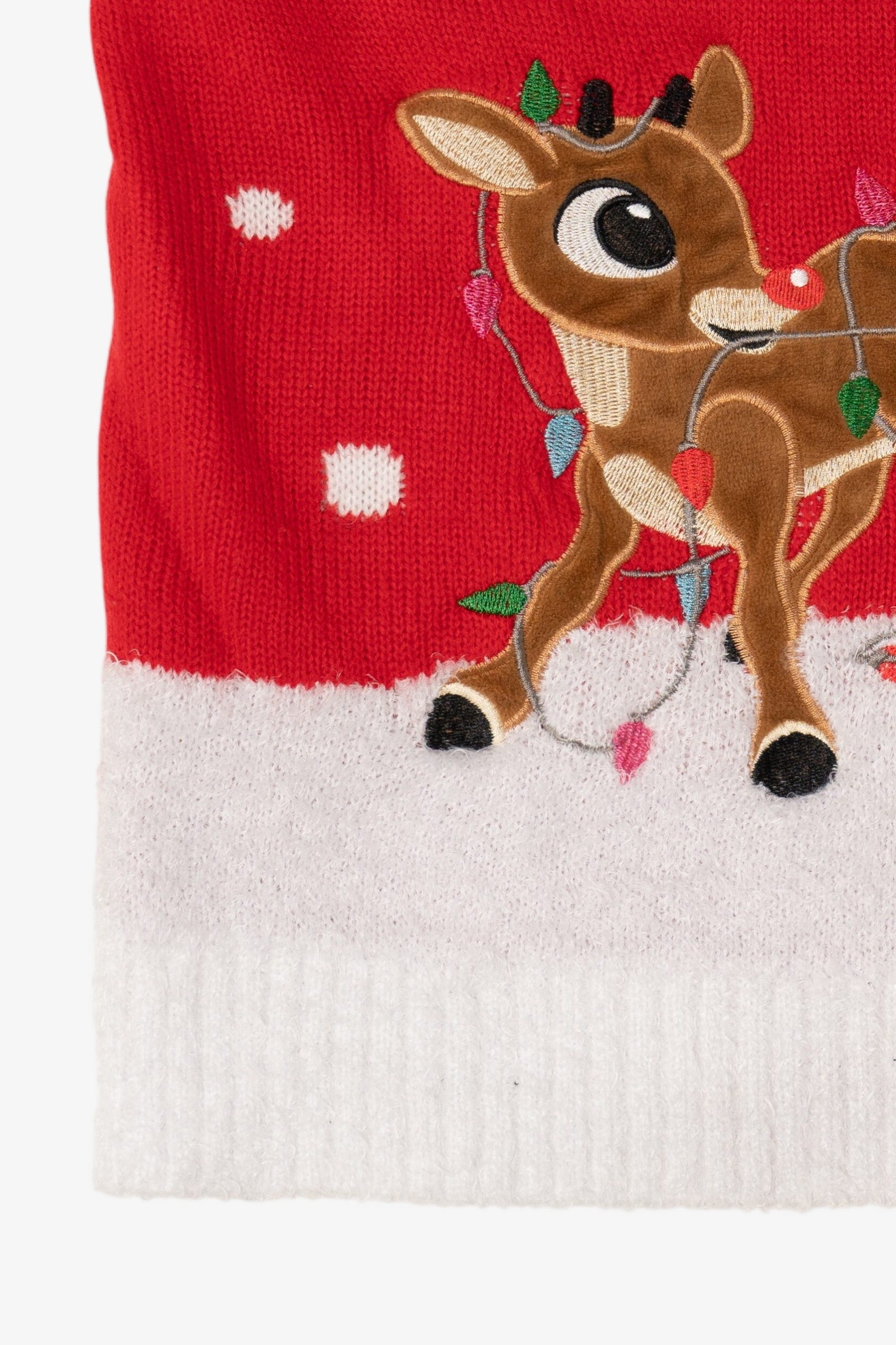 Red Rudolph The Red Nose Reindeer Ugly Christmas Vest (2010s)