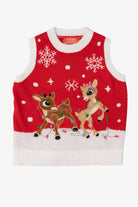 Red Rudolph The Red Nose Reindeer Ugly Christmas Vest (2010s)