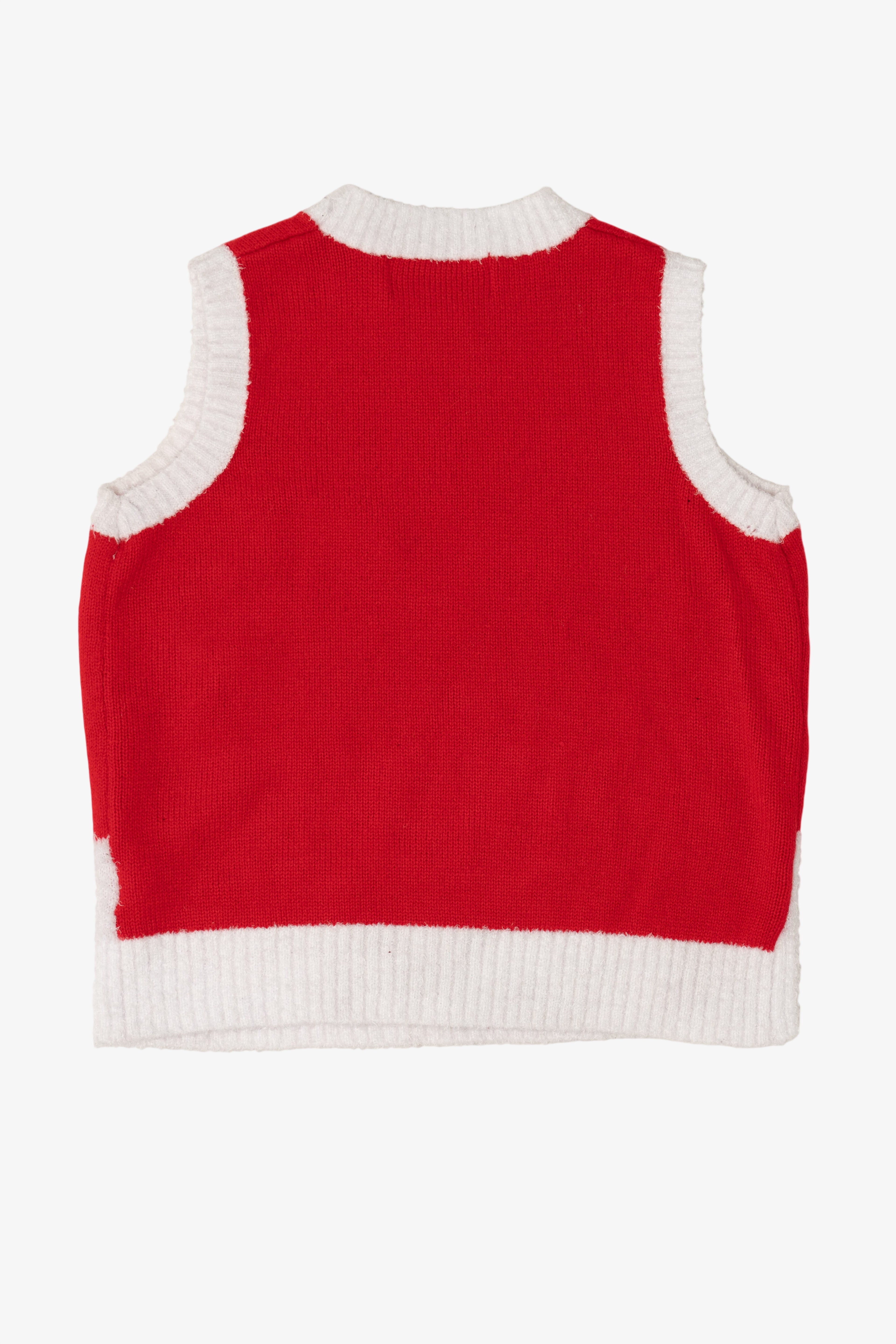 Red Rudolph The Red Nose Reindeer Ugly Christmas Vest (2010s)