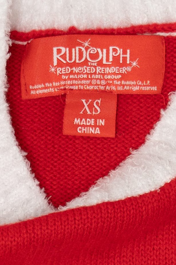 Red Rudolph The Red Nose Reindeer Ugly Christmas Vest (2010s)