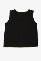 Vintage Black Poinsettias Ugly Christmas Vest (2000s)